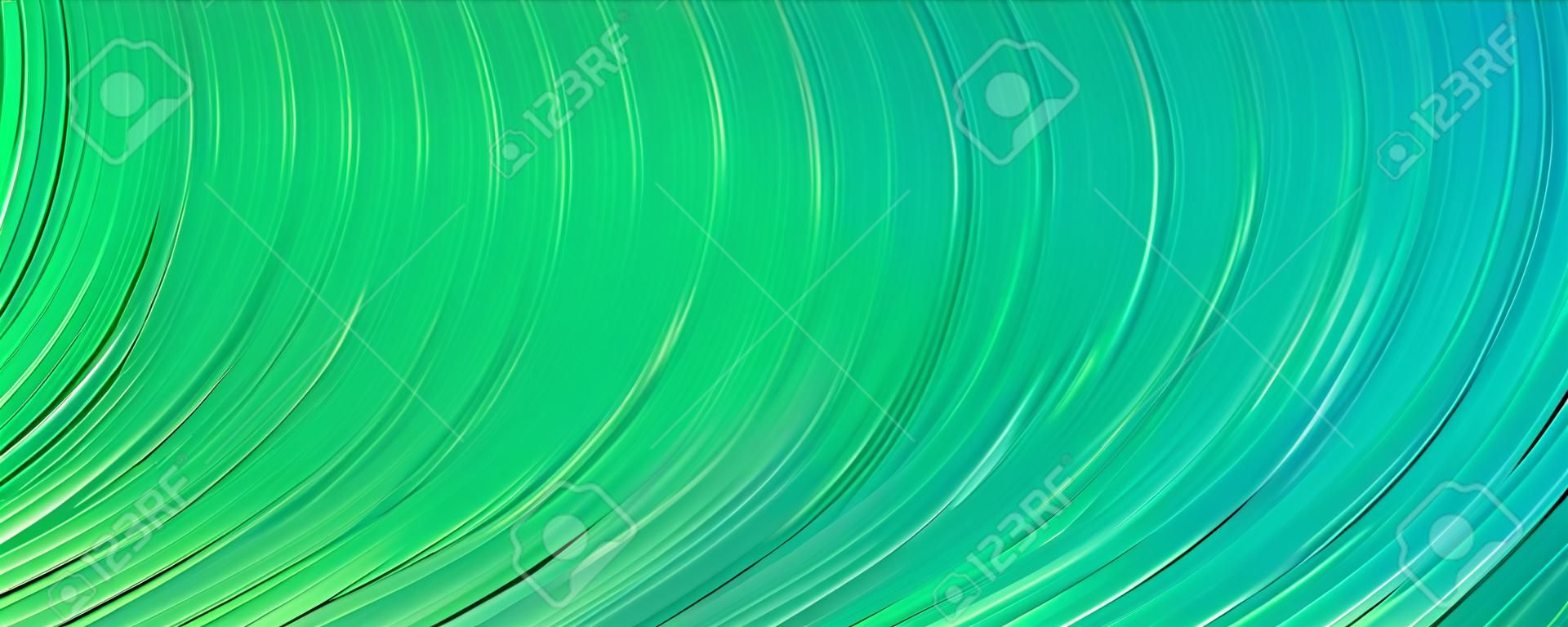 Arrière-plans dégradés verts modernes avec bannière d'en-tête de lignes arrière-plans de présentation abstraits géométriques lumineux illustration vectorielle