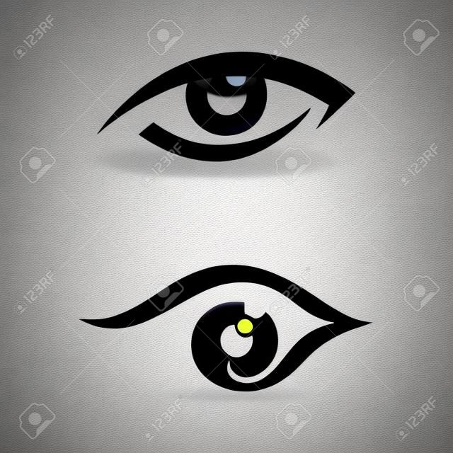 Eye icon template for logo design. Eye logo, eye design, eye symbol, vision element.