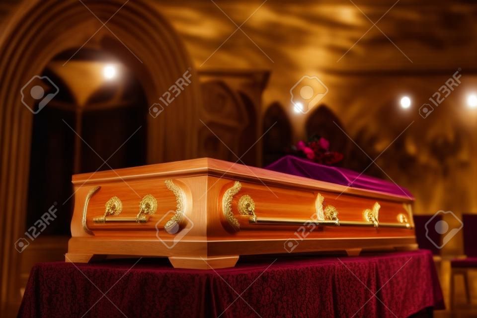 正教会で葬儀で棺します。