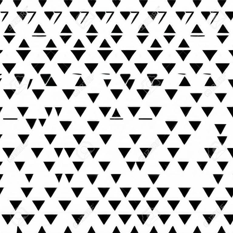 Padrão de triângulo sem emenda. Textura moderna geométrica. Fundo abstrato do vetor.