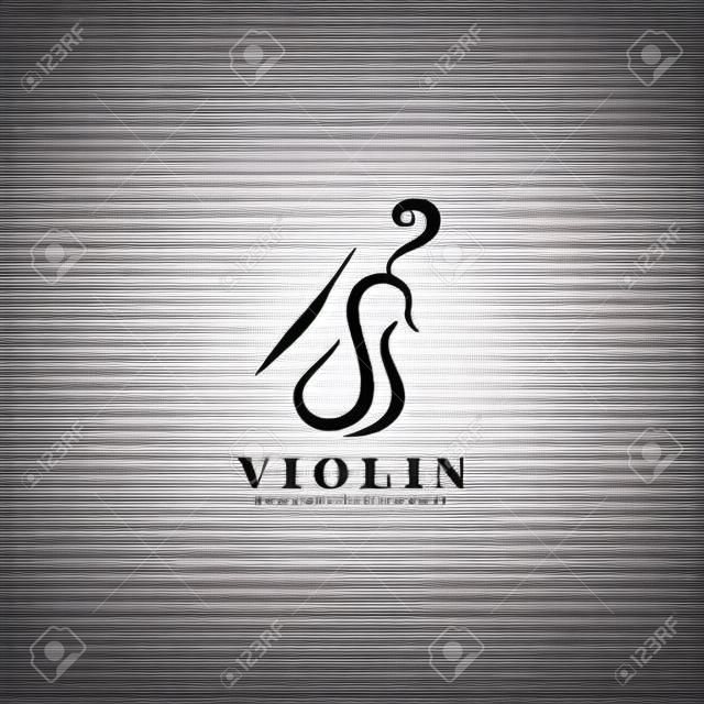 Violine Logo Icon Design Vector Illustration Vorlage