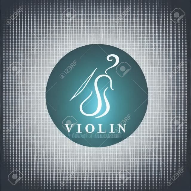 Violine Logo Icon Design Vector Illustration Vorlage