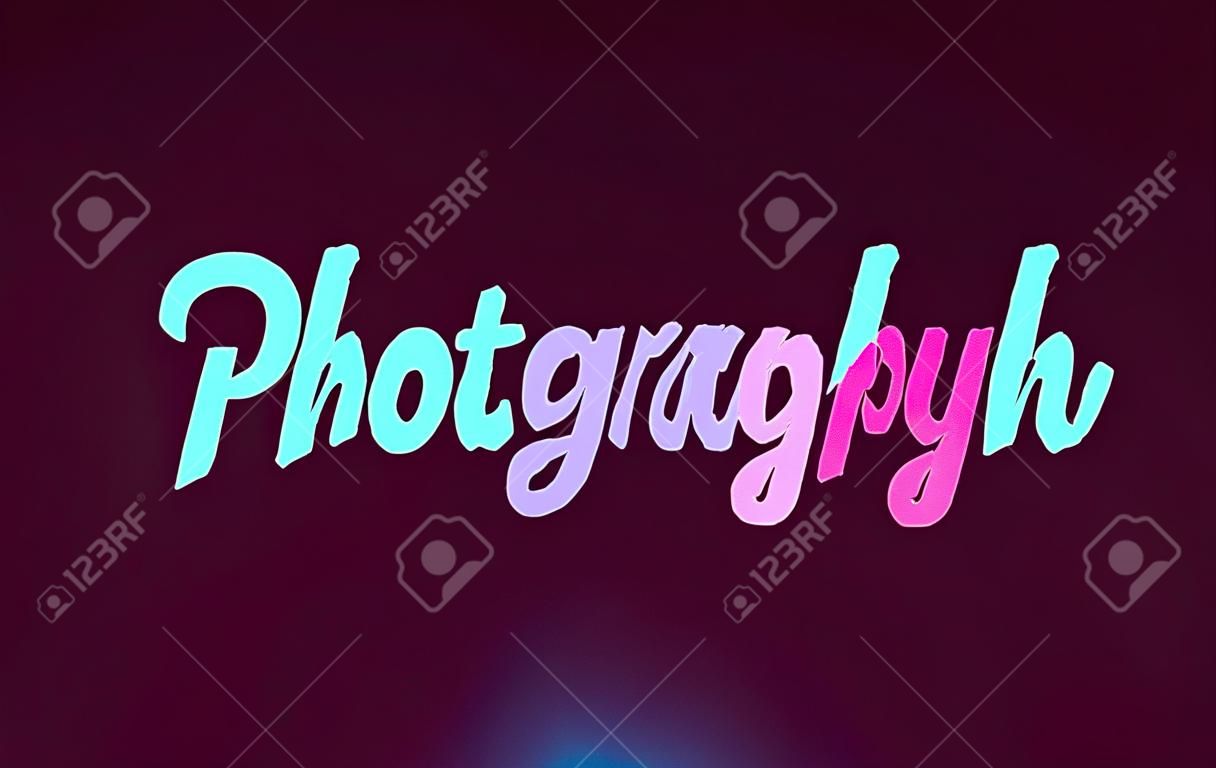 Fotografia palavra rosa ou texto adequado para o ícone do cartão ou tipografia design do logotipo