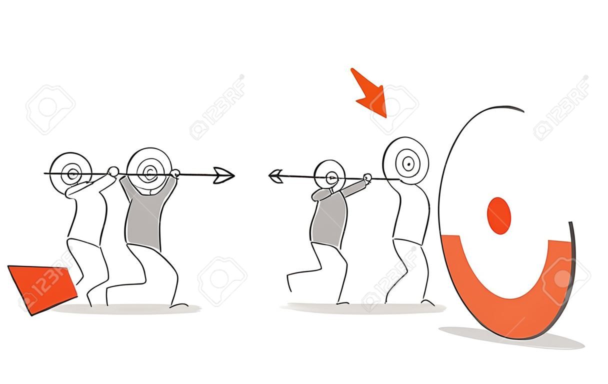 people aiming at a target with arrow