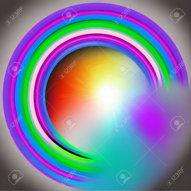 Arco iris de fondo de arte abstracto de vector.