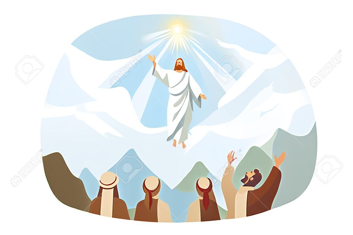 Ascensione di Gesù Cristo, concetto biblico