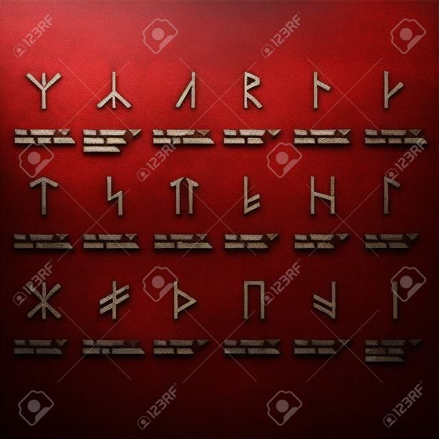 Plaketten mit den wichtigsten slawischen Runen