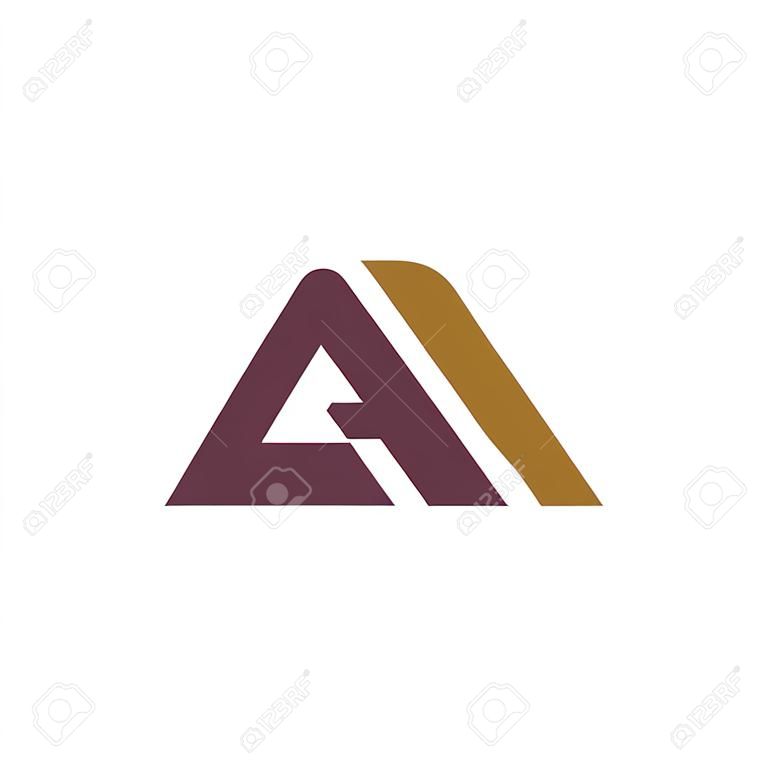 fette Vektorvorlage für das anfängliche AR-Logo