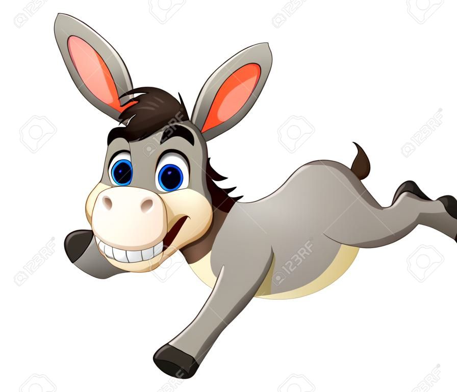Cute donkey cartoon uruchomiony