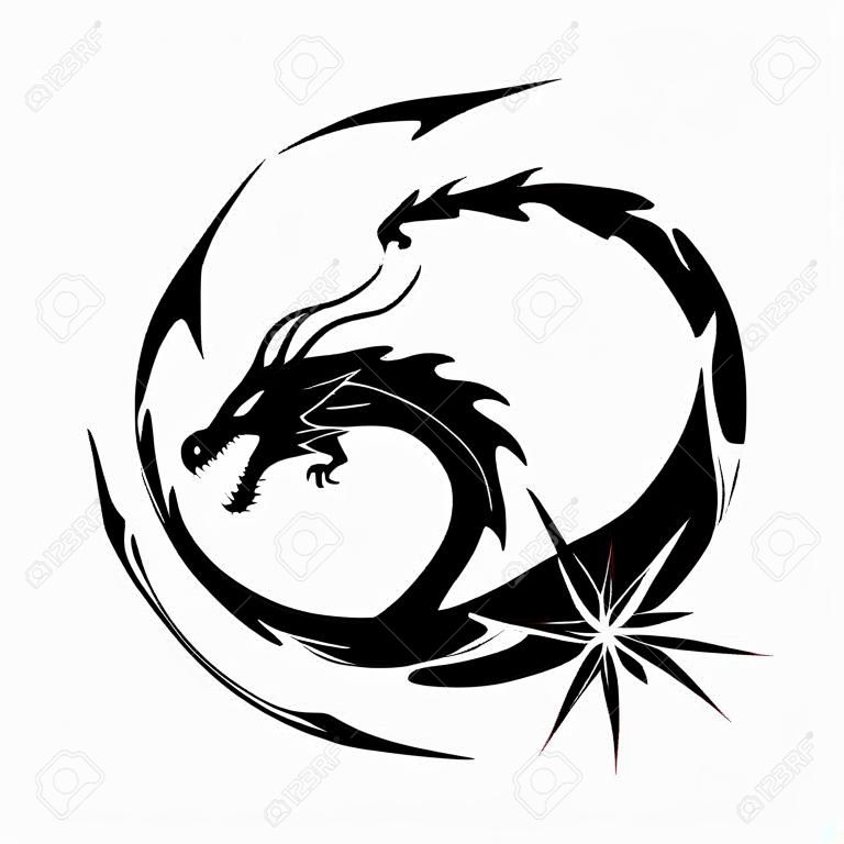 Ouroboros, Black Dragon Eating its Own Tail