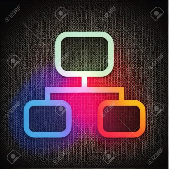 Network, ethernet, internet icon vector image. Can also be used for computer and hardware. Suitable for use on web apps, mobile apps and print media.