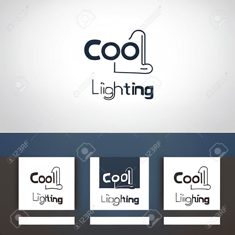 Cooles Beleuchtungslogodesign mit Straßenlaterne für Beleuchtungshersteller oder -firmen