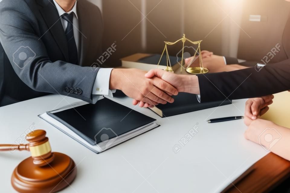 Client and lawyer have a sit down face to face meeting to discuss the legal options available