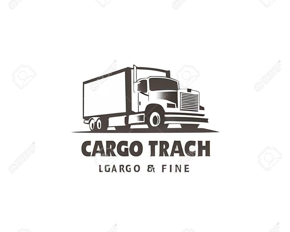A template of Truck Logo, cargo logo, delivery cargo trucks, Logistic logo