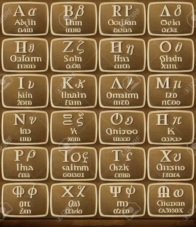 Alfabeto simboli greci