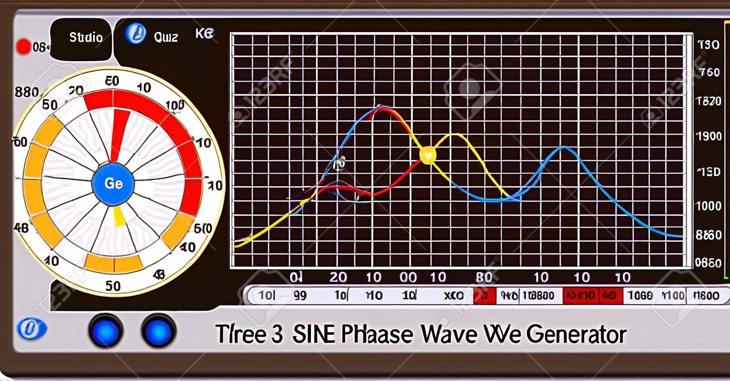 trifase generatore di onde sinusoidali