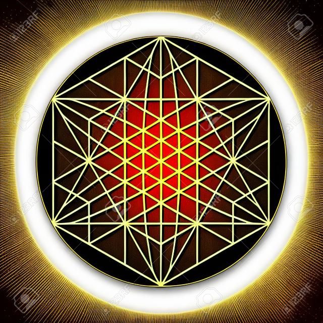 Heilige geometrie symbolen en elementen. Alchemie, religie, filosofie, astrologie en spiritualiteit thema's