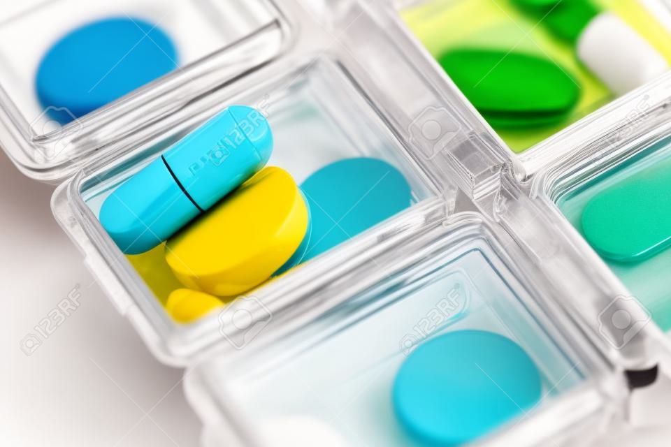 pills in the pill box