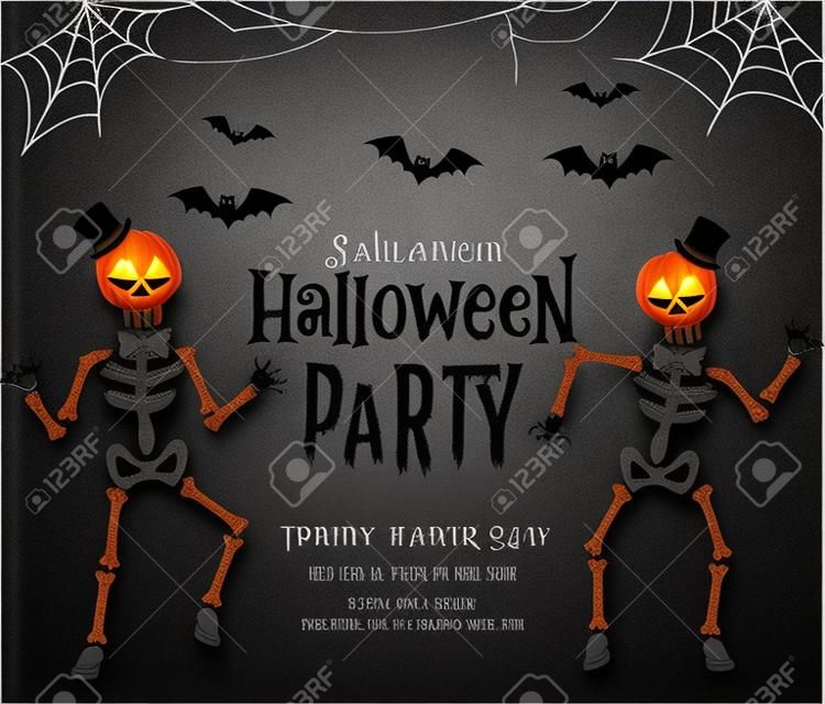 Halloween party invitation card