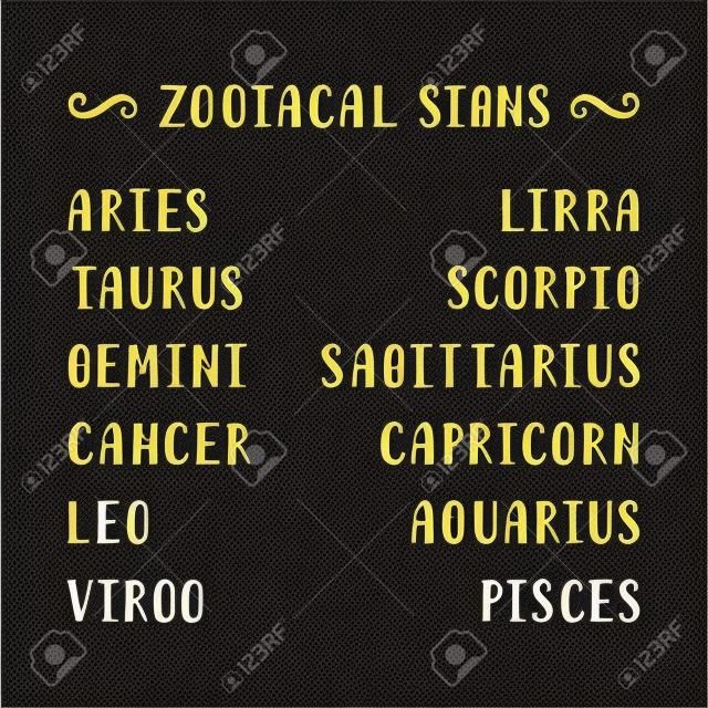signes de zodiaque signes