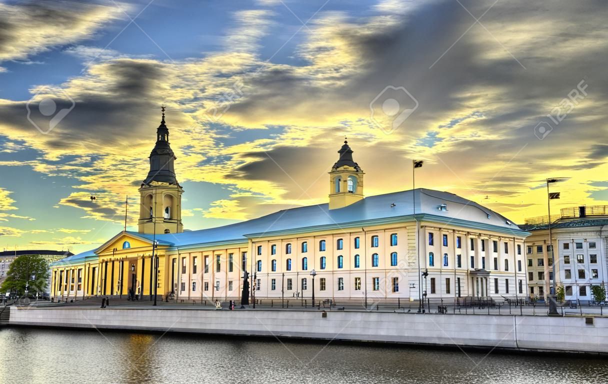 Het stadhuis en de Duitse kerk in Göteborg - Zweden