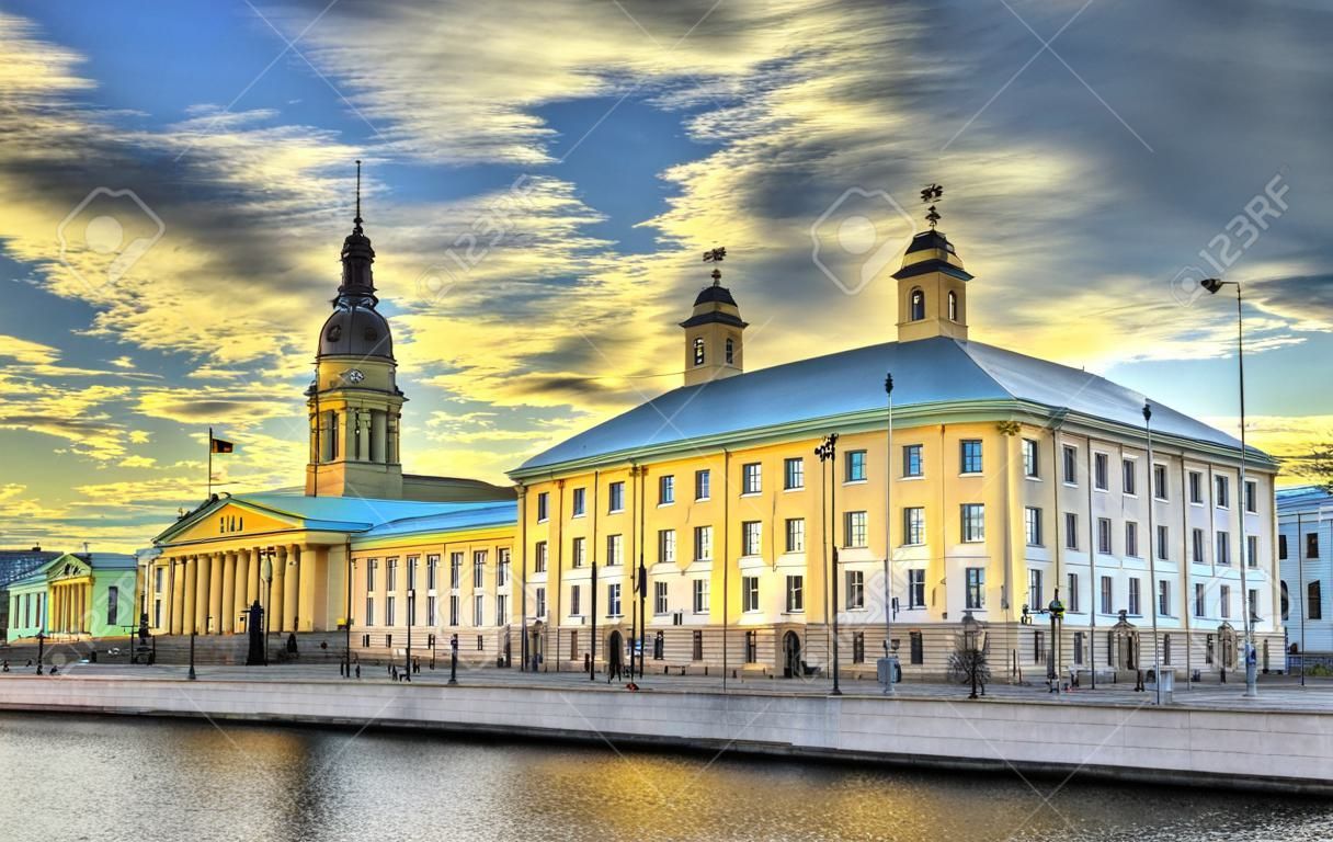 Das Rathaus und die deutsche Kirche in Göteborg - Schweden