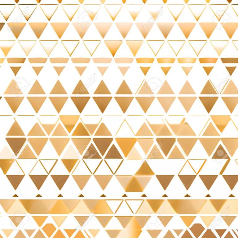 Abstract geometric pattern. background. White and gold halftone. Graphic modern pattern. Simple lattice graphic design