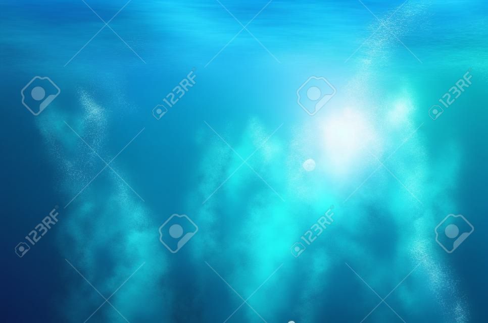 Resumen bajo el agua profundos fondos azules