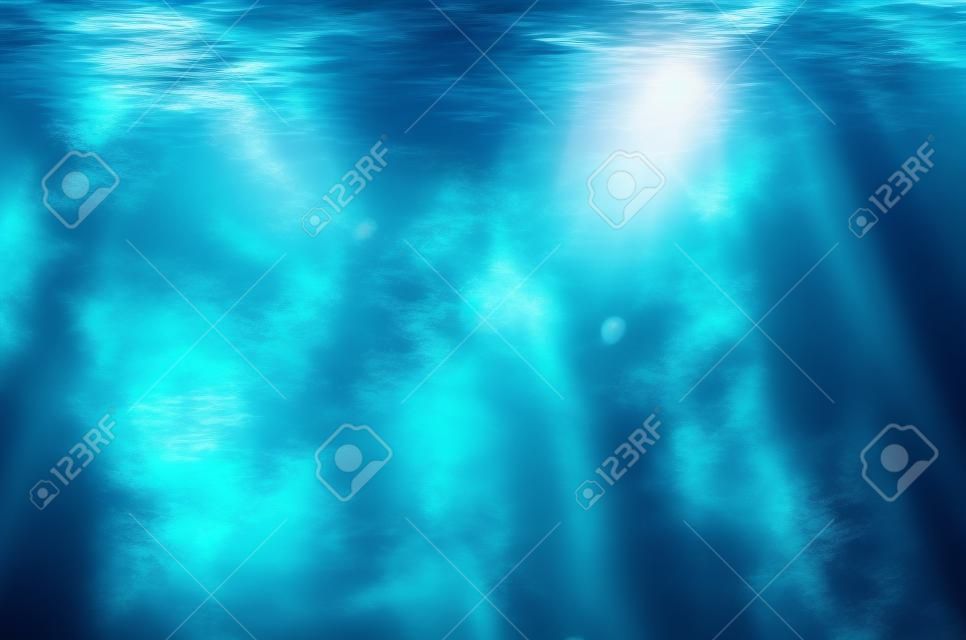 Zusammenfassung Unterwasser tiefblauen Hintergründe