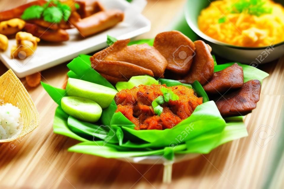Traditionele Indonesia Food "Nasi Timbel"