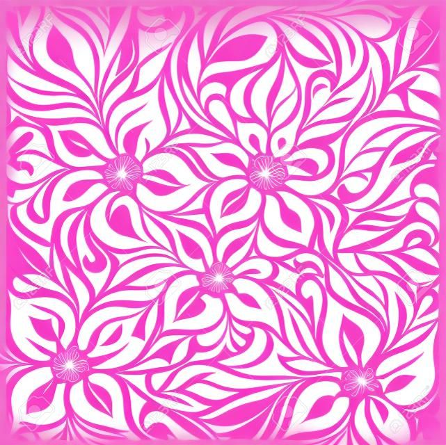 Floral sfondo rosa sfondo vettoriale wallpaper