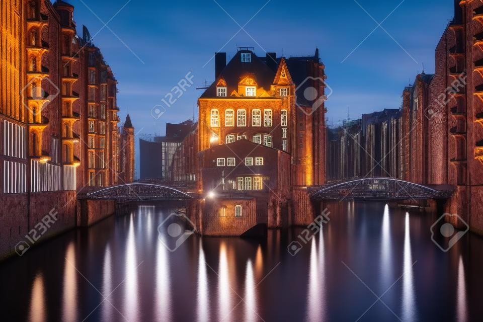 The Speicherstadt in Hamburg