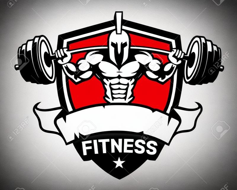 gym spartan logo in vector