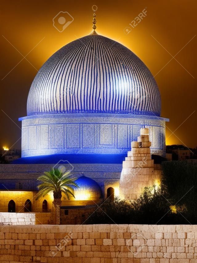 Rock Mosque in the old city of Jerusalem, Israel  