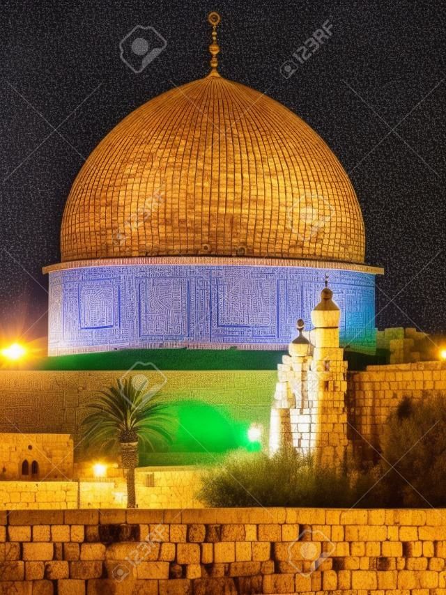 Rock Mosque in the old city of Jerusalem, Israel  