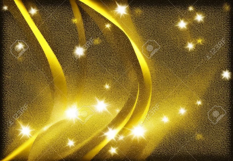 Elegancja bożego narodzenia tło tekstura luksusowy brokat rama złoty liść noworoczna karta nowy rok retro antyk
