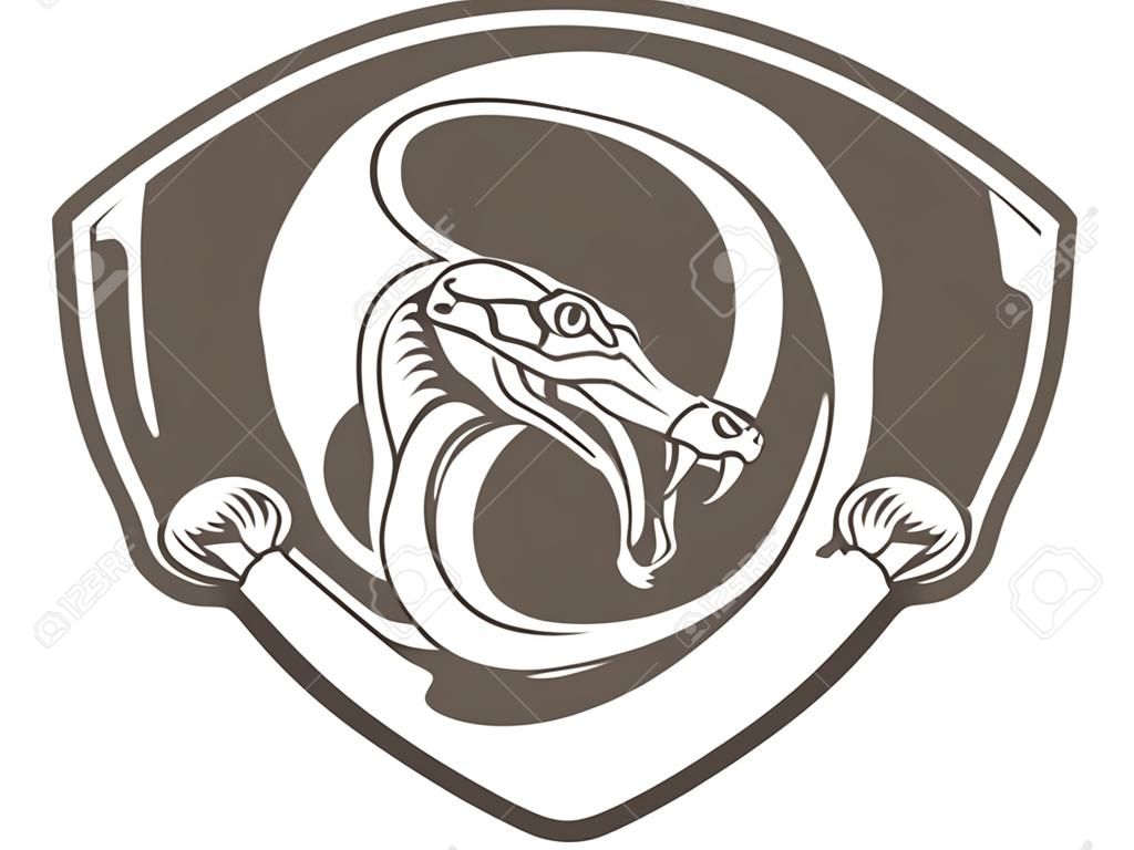 emblème de serpent à sonnette