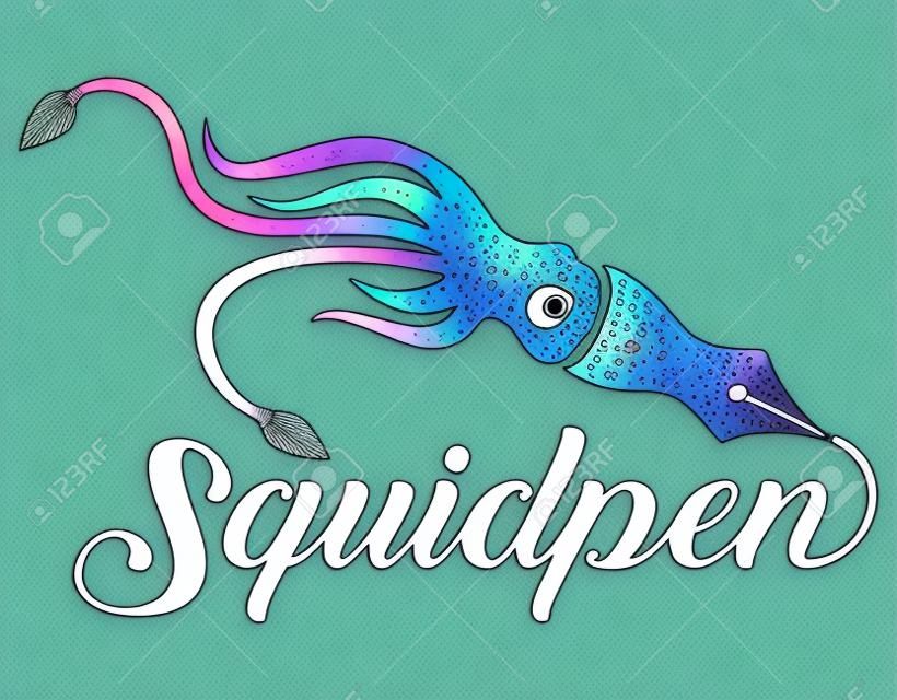 Squid pen and Typography
