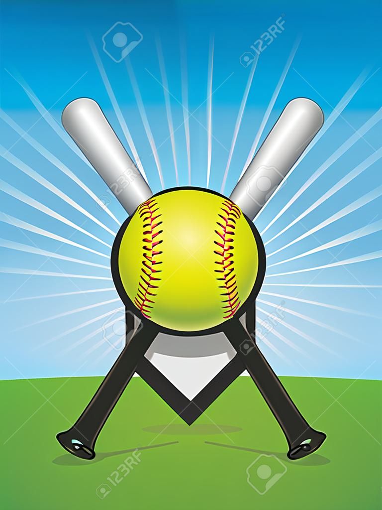 A softball illustration. 