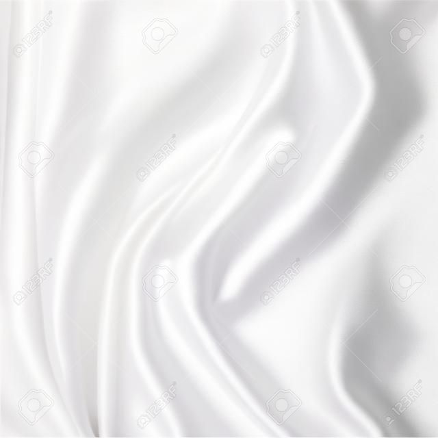 White Silk Fabric for Drapery Abstract Background