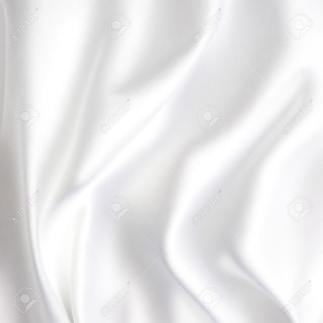 Witte Zijde Stof voor Drapery Abstract Achtergrond
