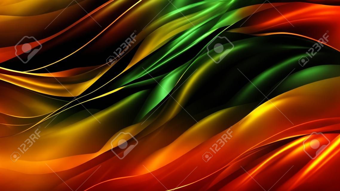 black gold background. Abstract black and gold lines wallpaper.
