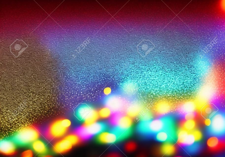 sfondo di luci vintage glitter. sfocato
