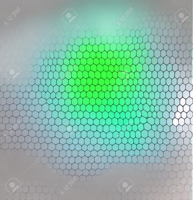 textura metálica hexagonal Ilustração vetorial.
