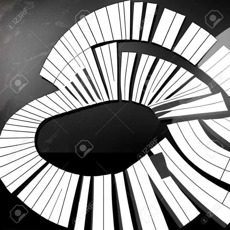 Абстрактный фон с клавиш пианино EPS10 векторные иллюстрации Содержит маску непрозрачности