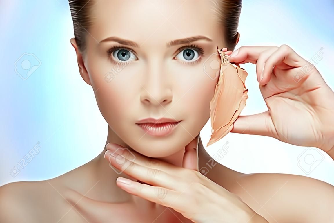 beauty concept rejuvenation, renewal, skin care and skin problems