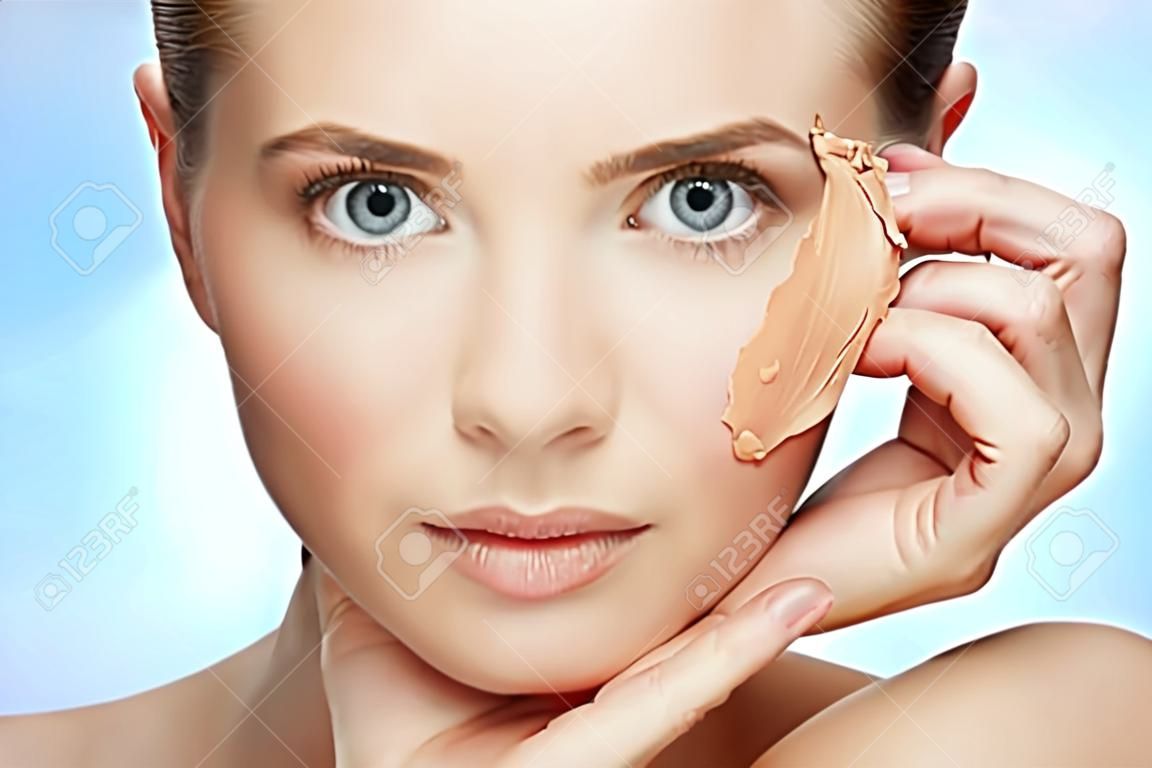 beauty concept rejuvenation, renewal, skin care and skin problems