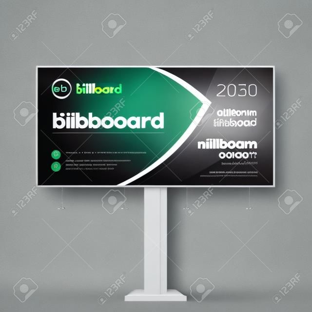 Szablon billboardu do kreatywnego projektowania towarów i usług reklamowych