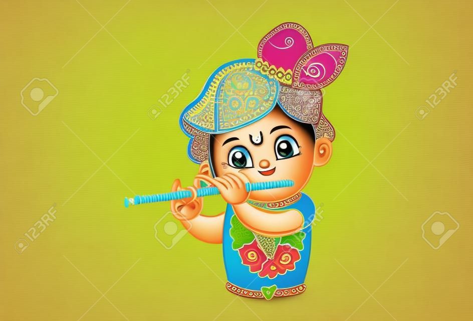 carino il bambino Krishna