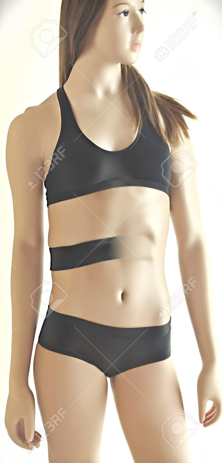 Fit Teen Girl Posing In Sports Bra And Shorts Stock Photo, Picture and  Royalty Free Image. Image 22070755.